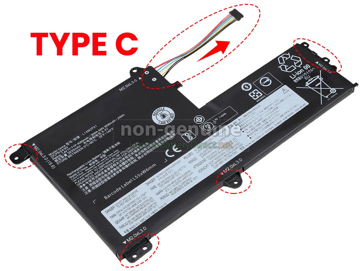 replacement Lenovo IdeaPad 520S-14IKBR battery
