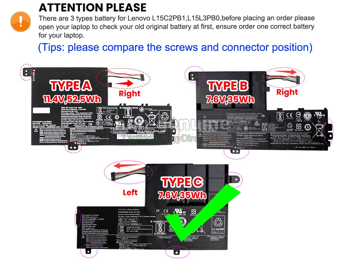 replacement Lenovo YOGA 520-14IKB-80X8 battery
