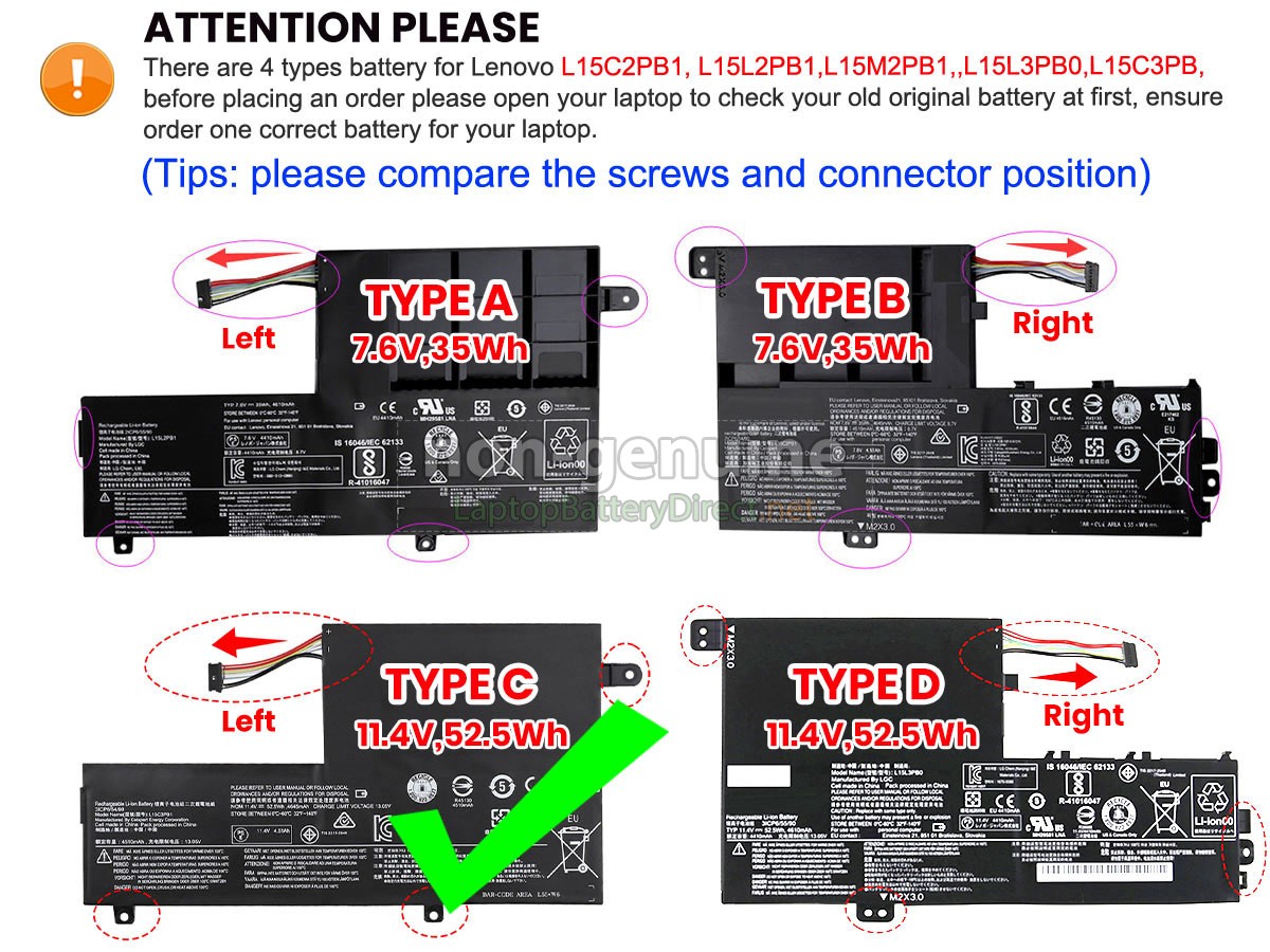 replacement Lenovo YOGA 510-15ISK battery
