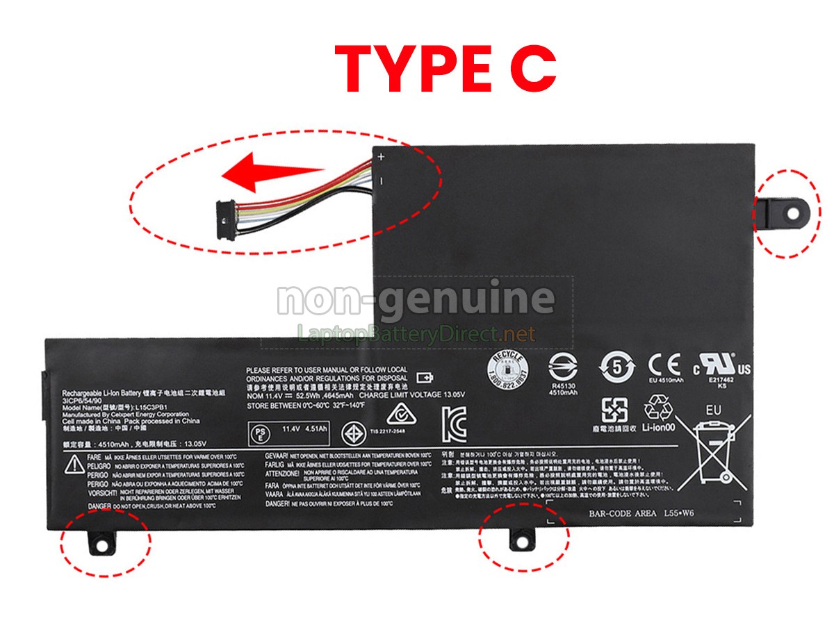 replacement Lenovo YOGA 510-15ISK battery