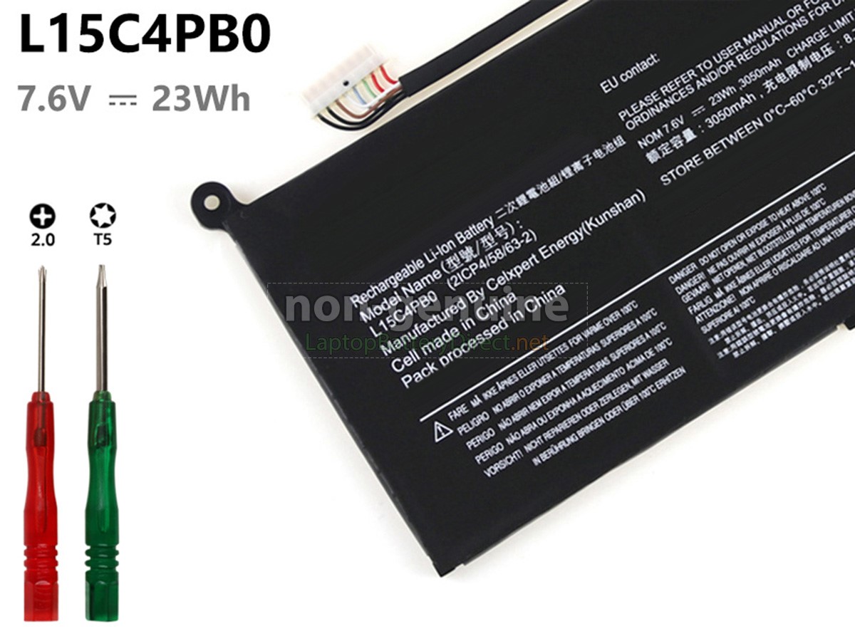 replacement Lenovo L15C4PB0(2ICP4/58/63-2) laptop battery