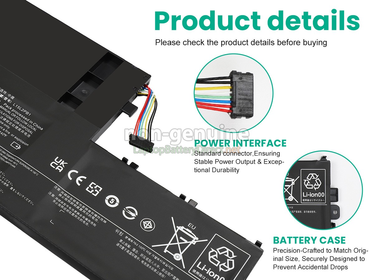 replacement Lenovo L15L2PB1(2ICP6/55/90) battery