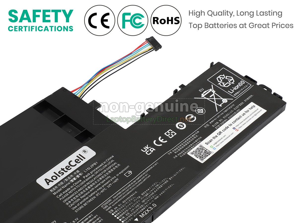 replacement Lenovo L15L2PB1(2ICP6/55/90) battery