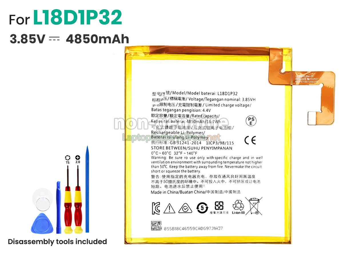 replacement Lenovo L18D1P32 battery
