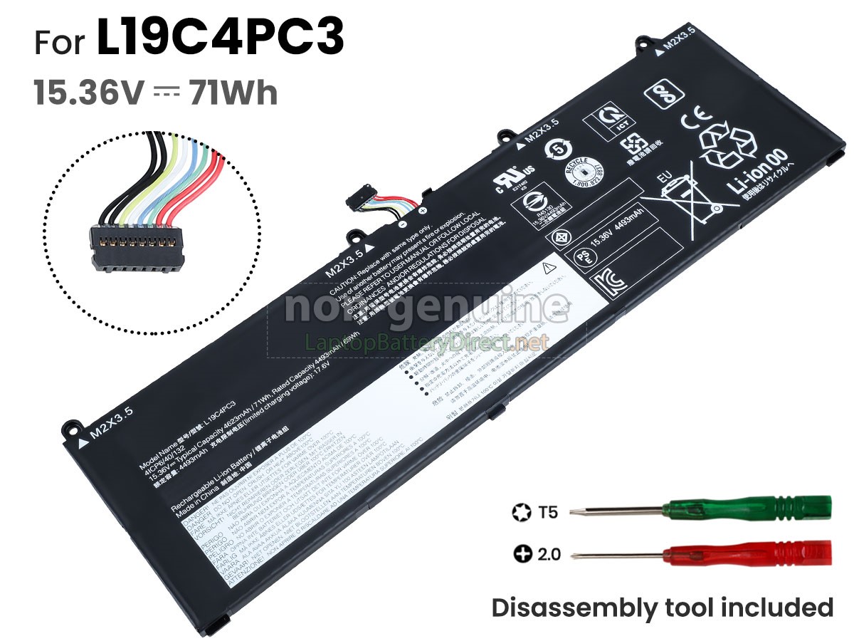 replacement Lenovo LEGION S7-15IMH5-82BC0032MH battery