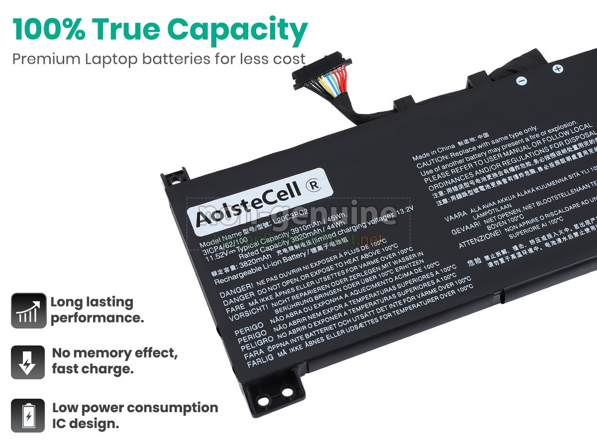 replacement Lenovo IdeaPad GAMING 3 15ACH6-82K200CCDT battery