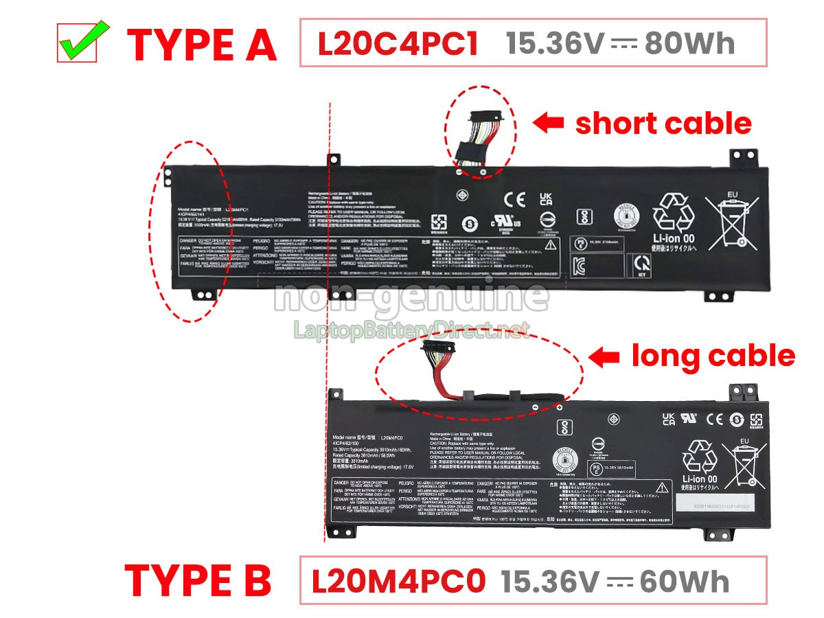 High Quality Lenovo LEGION 515ACH682JW002KFR Replacement Battery