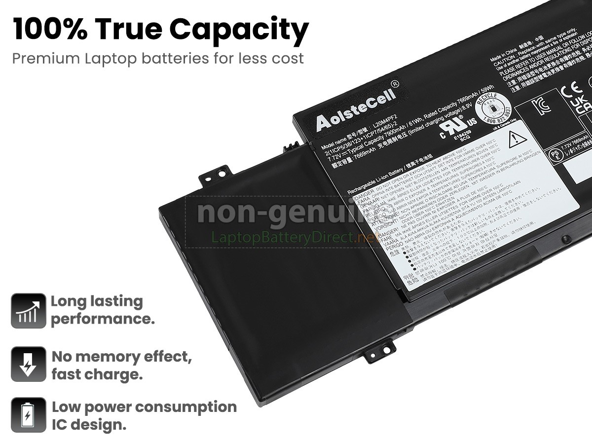 replacement Lenovo YOGA SLIM 7 CARBON 14ACN6-82L0005EMX battery