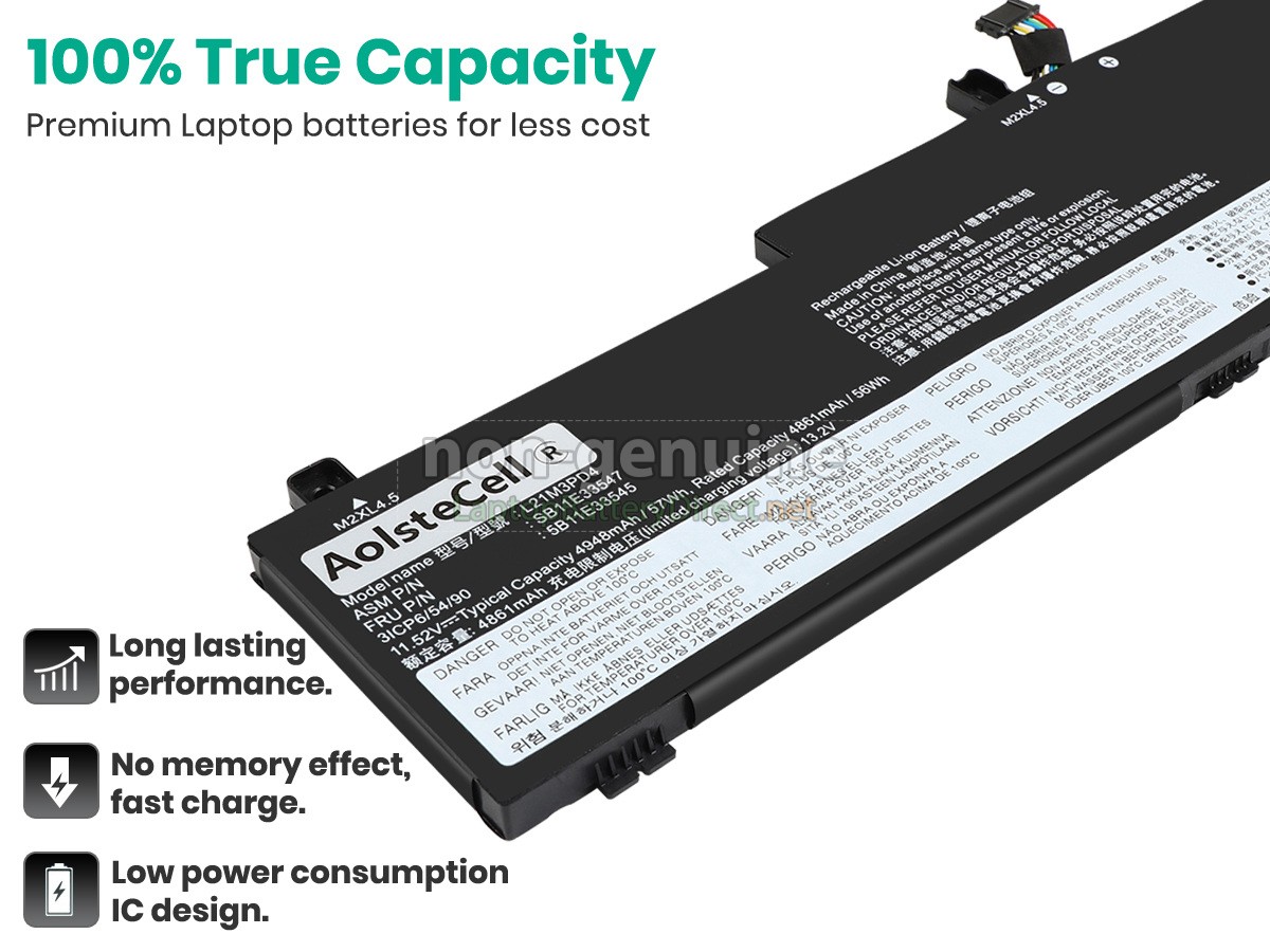 replacement Lenovo L21L3PD4 battery