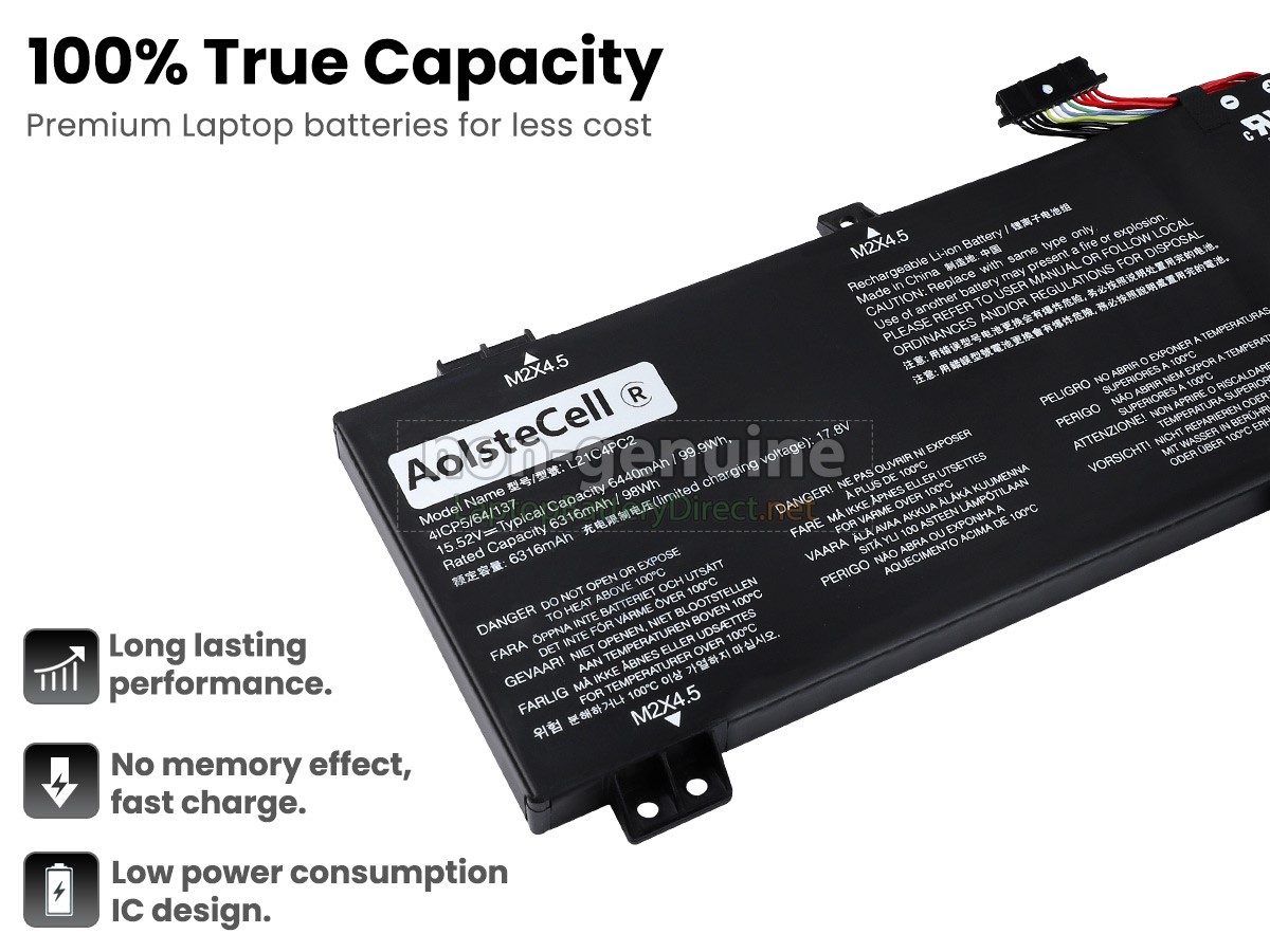 replacement Lenovo 5B11F53998 battery