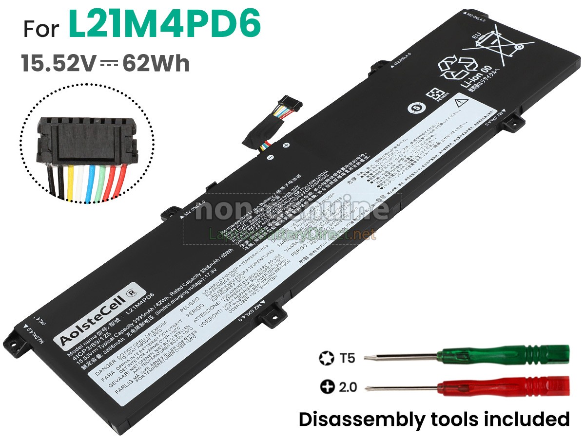 replacement Lenovo L21C3PD5 battery