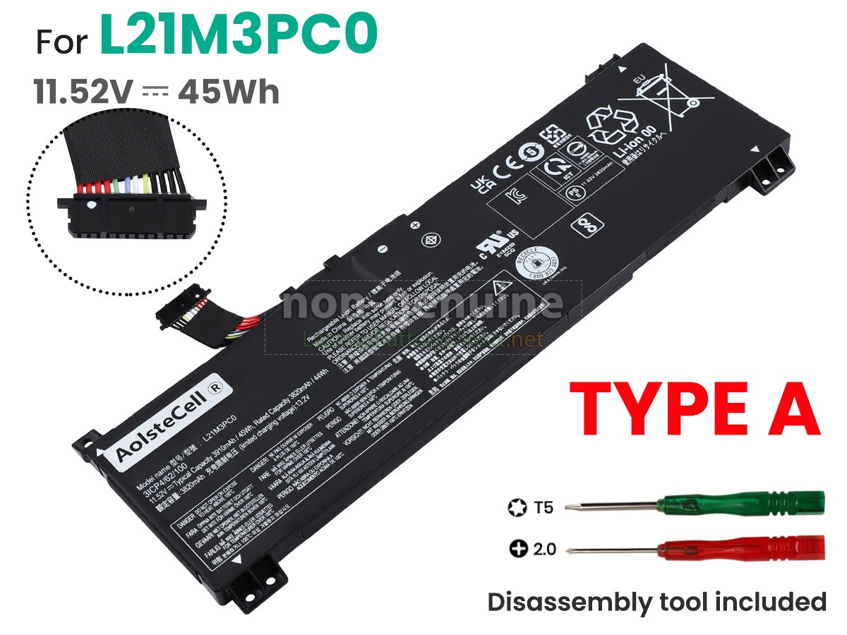 replacement Lenovo IdeaPad GAMING 3 15IAH7-82S9013DPB battery
