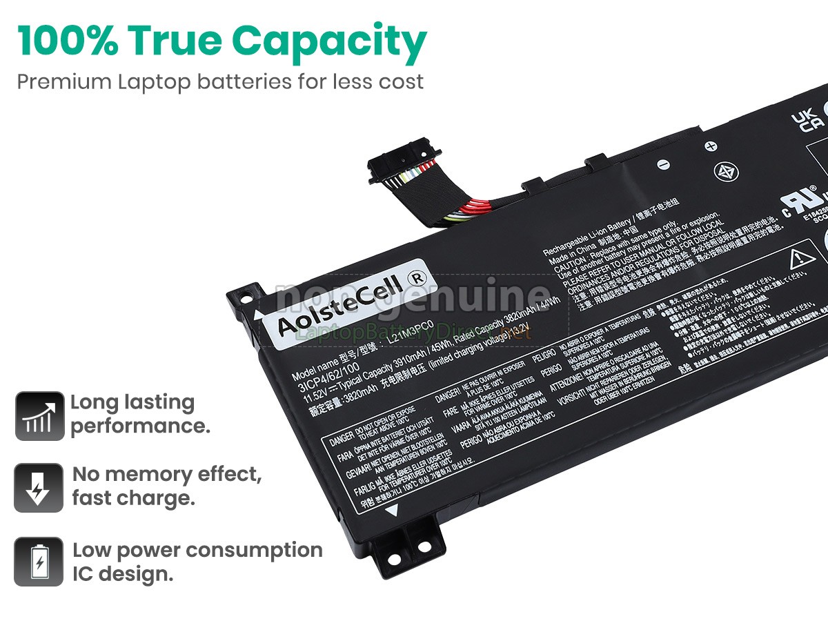 replacement Lenovo IdeaPad GAMING 3 15IAH7-82S9013DPB battery