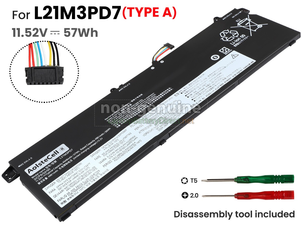 replacement Lenovo L21M3PD7 battery