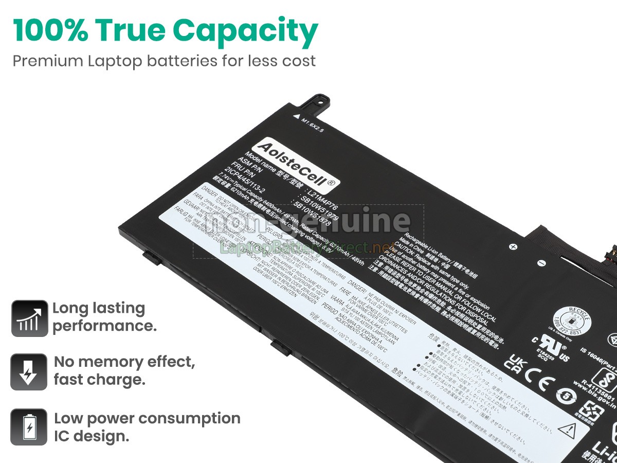 replacement Lenovo ThinkPad X13S GEN 1-21BX000PPG battery