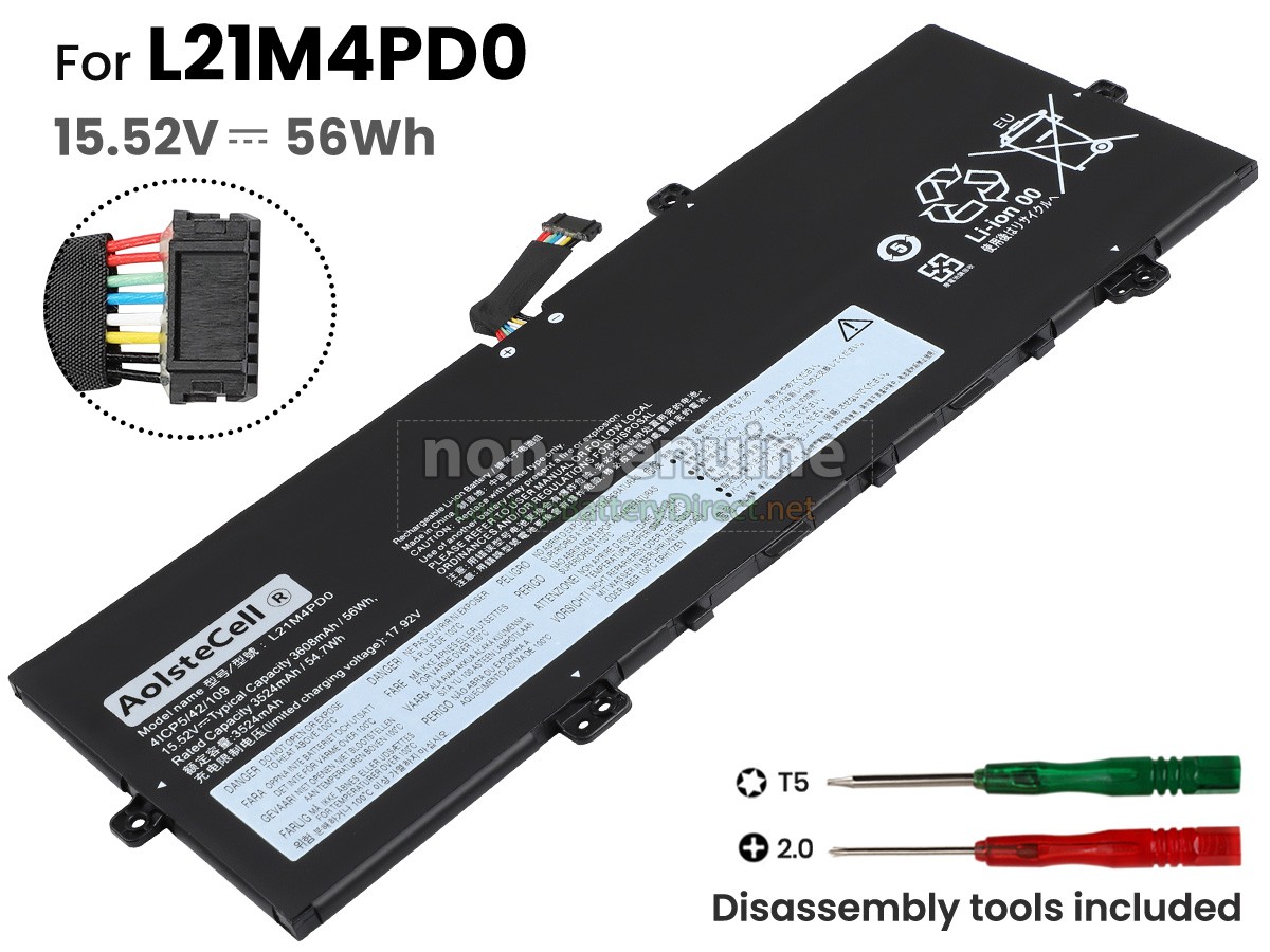replacement Lenovo THINKBOOK PLUS G4 IRU-21JJ0006AT battery