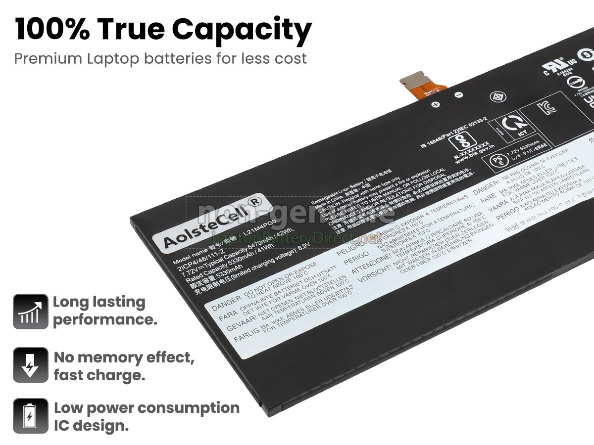 replacement Lenovo L21M4PG0(2ICP4/46/111-2) battery
