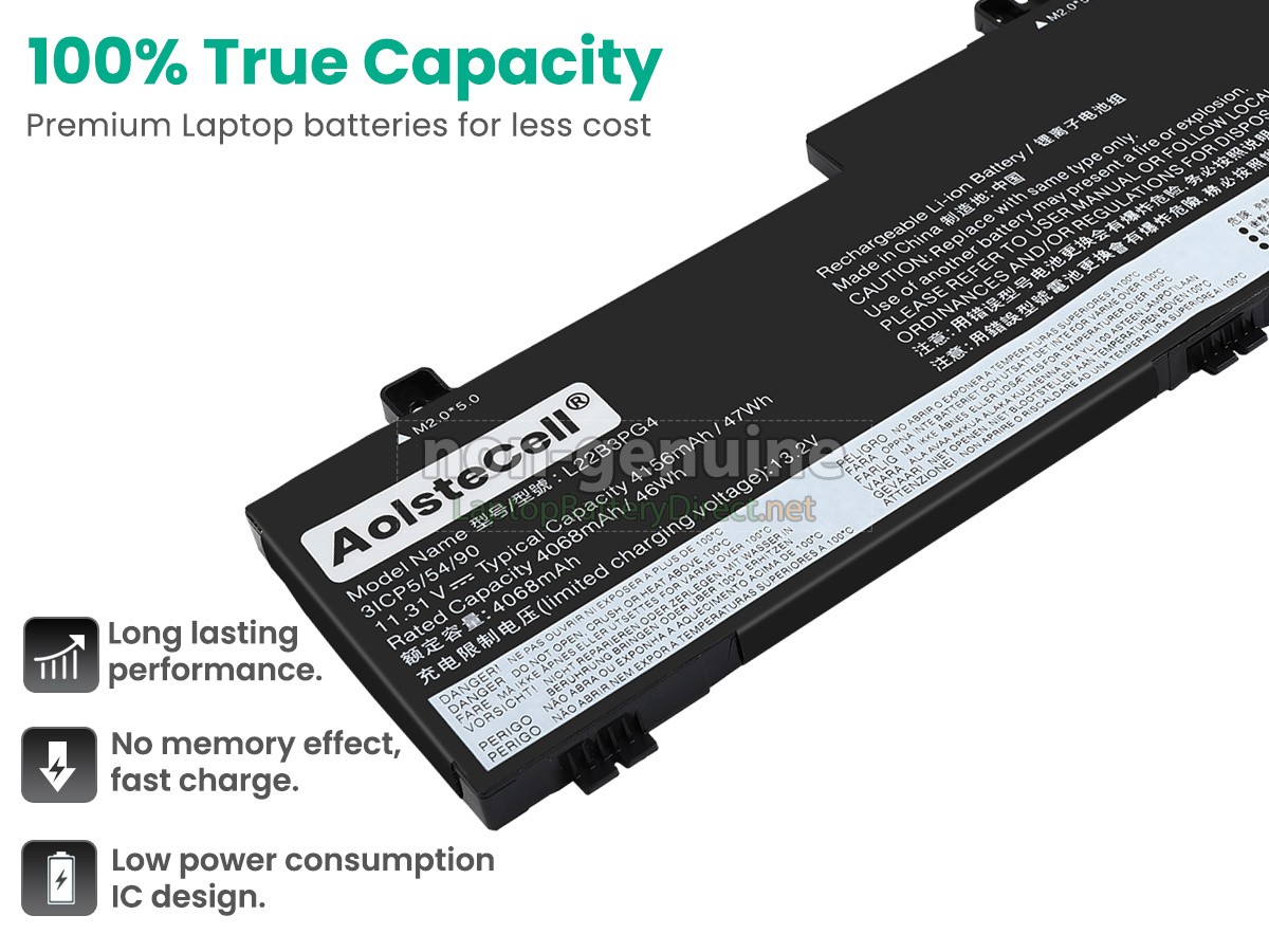 replacement Lenovo L22X3PG4 battery