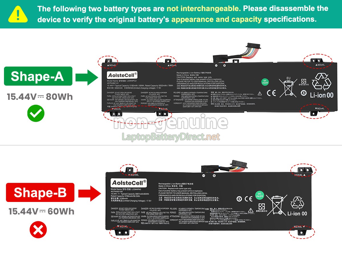 replacement Lenovo LEGION SLIM 5 16APH8-82Y9007NUK battery