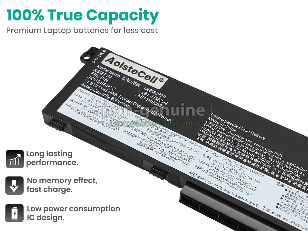 replacement Lenovo L22B6P70 battery