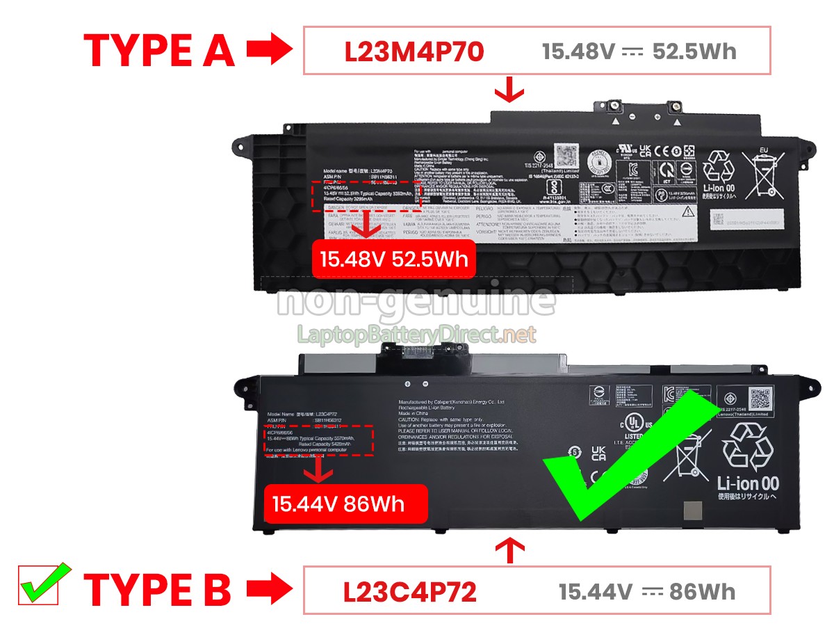 replacement Lenovo ThinkPad T16 GEN 3-21MN005WMD battery