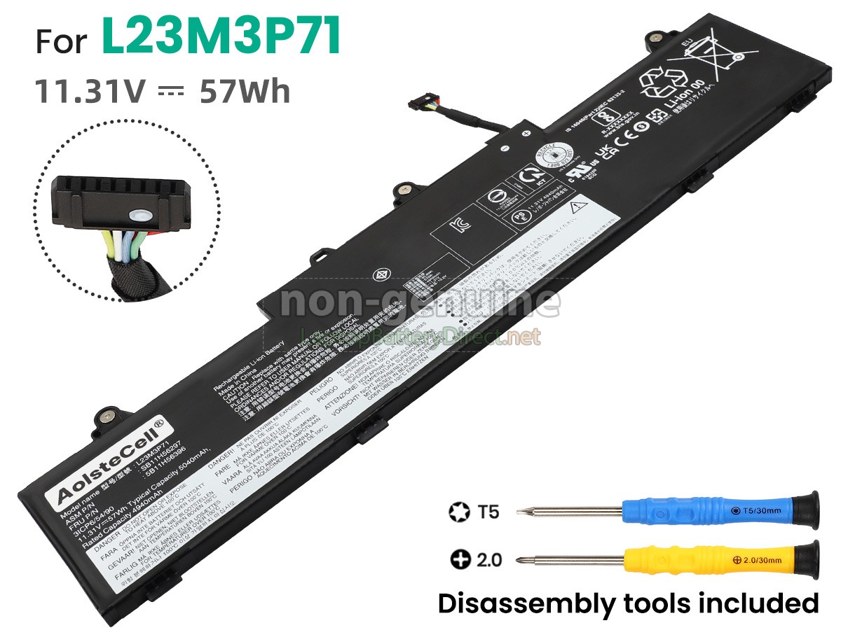 replacement Lenovo L23B3P71 battery