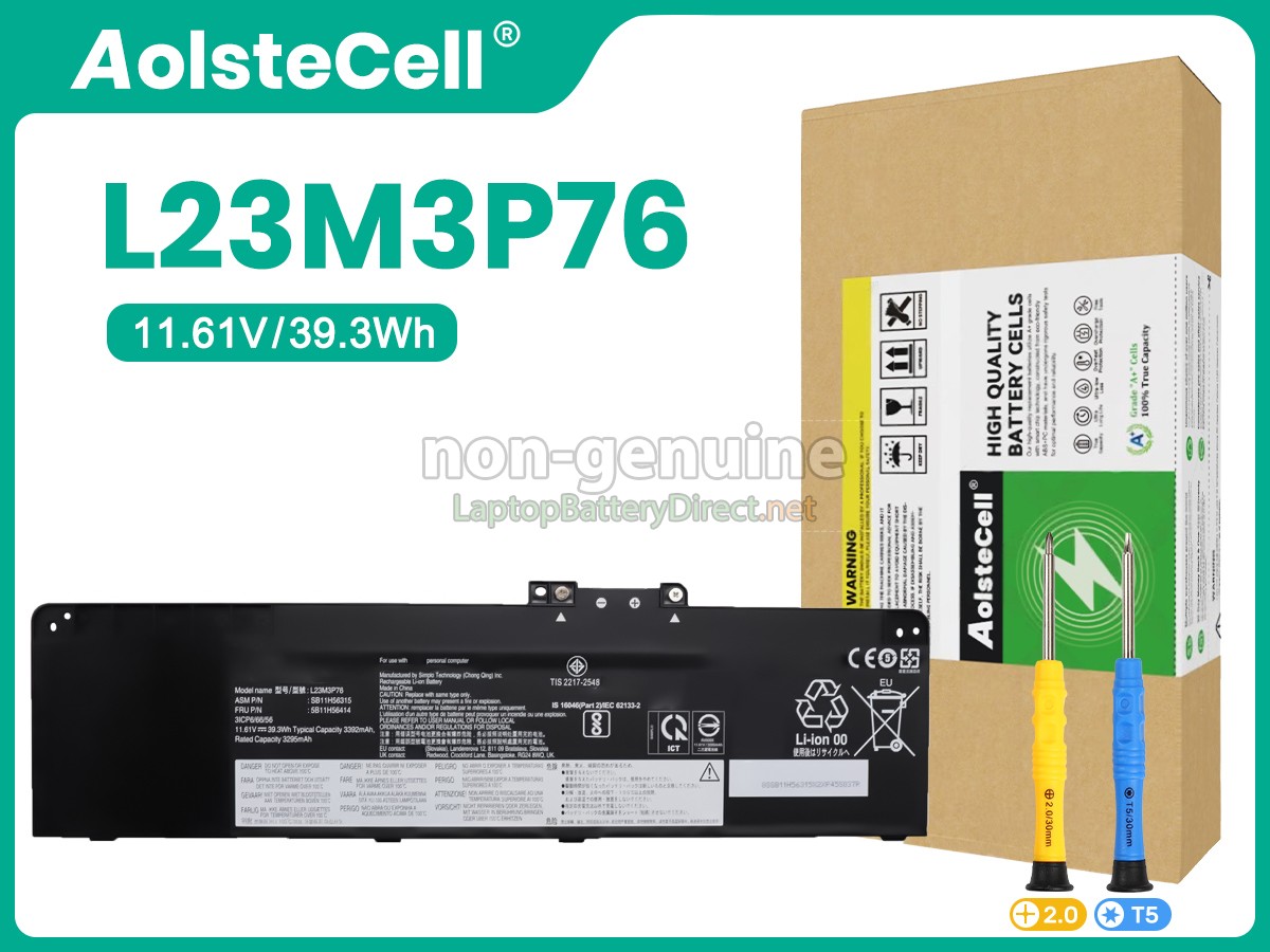 replacement Lenovo L23M3P76 battery