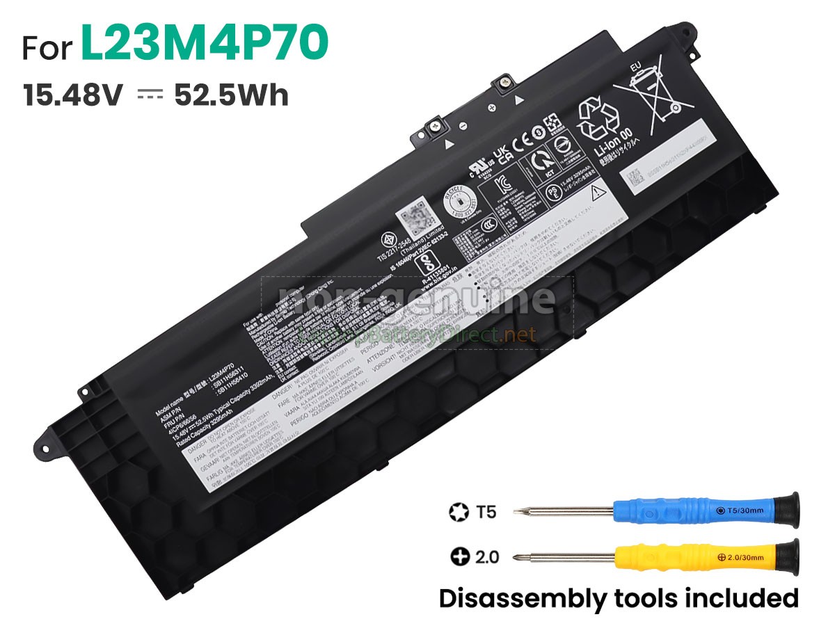 replacement Lenovo L23M4P70 battery