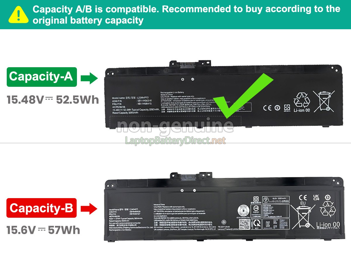 replacement Lenovo ThinkPad P14S GEN 6-21QL003LFR battery
