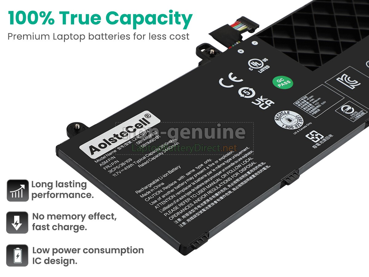 replacement Lenovo 5B11M90131 battery