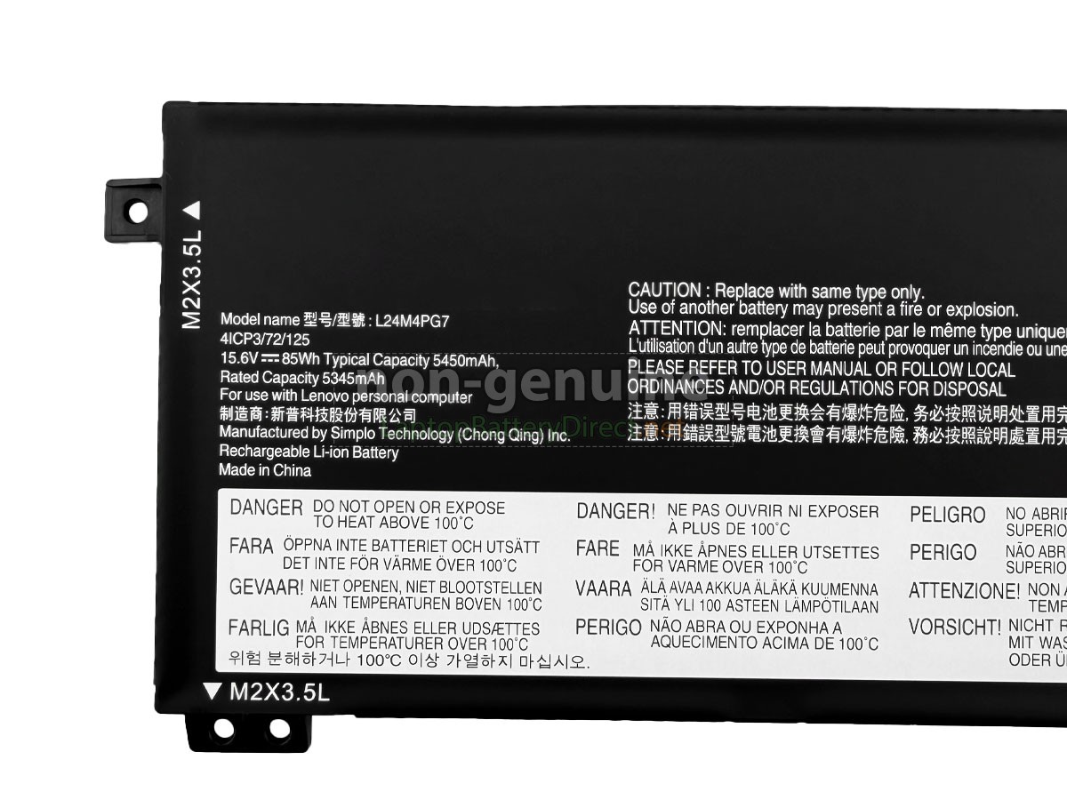 replacement Lenovo L24N4PG7 battery