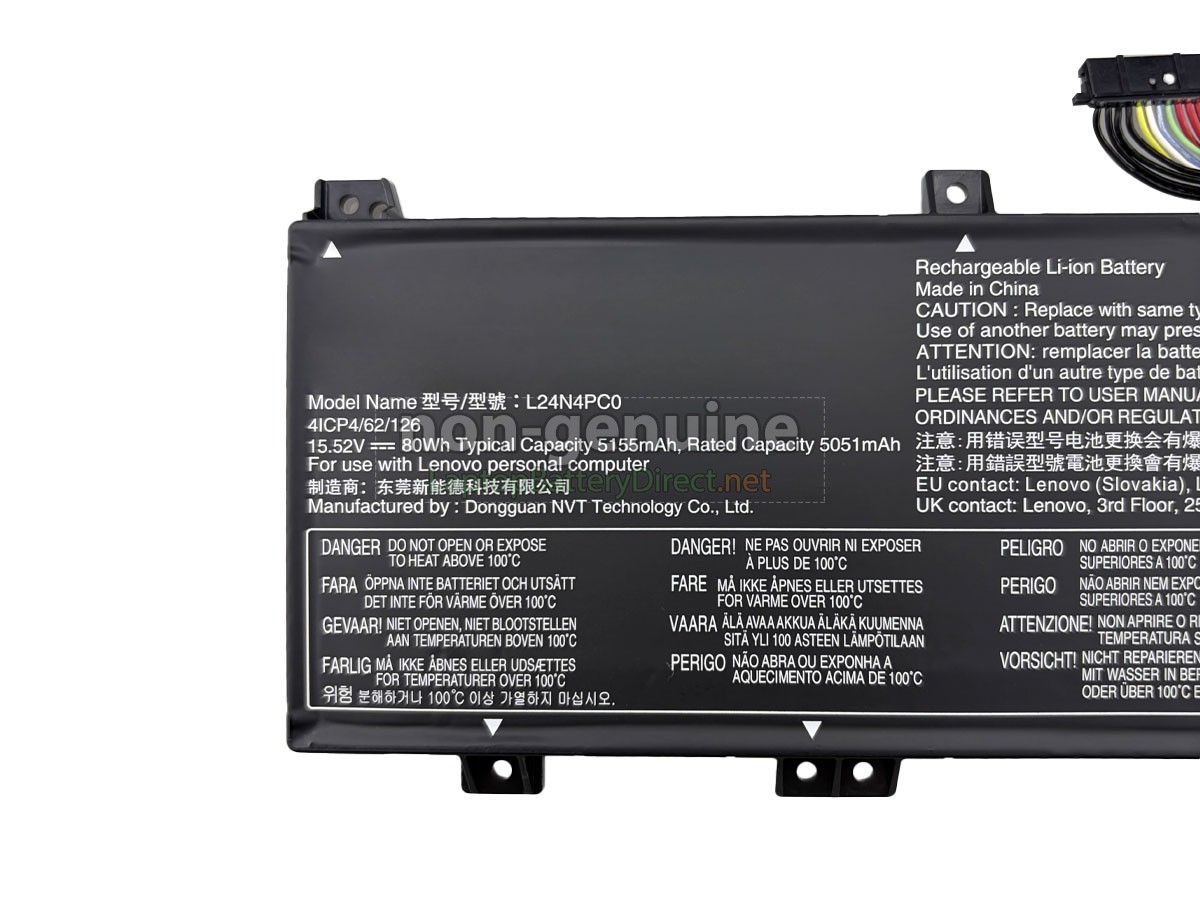 replacement Lenovo LOQ 15IRX10-83JE00T6DP battery