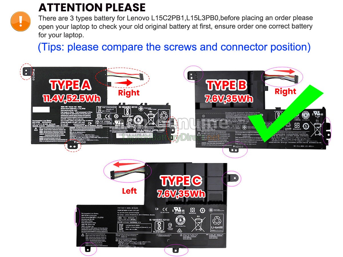 replacement Lenovo YOGA 520-14IKB-80X8 battery