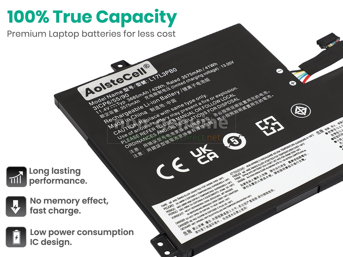 replacement Lenovo L17M3PB0 battery