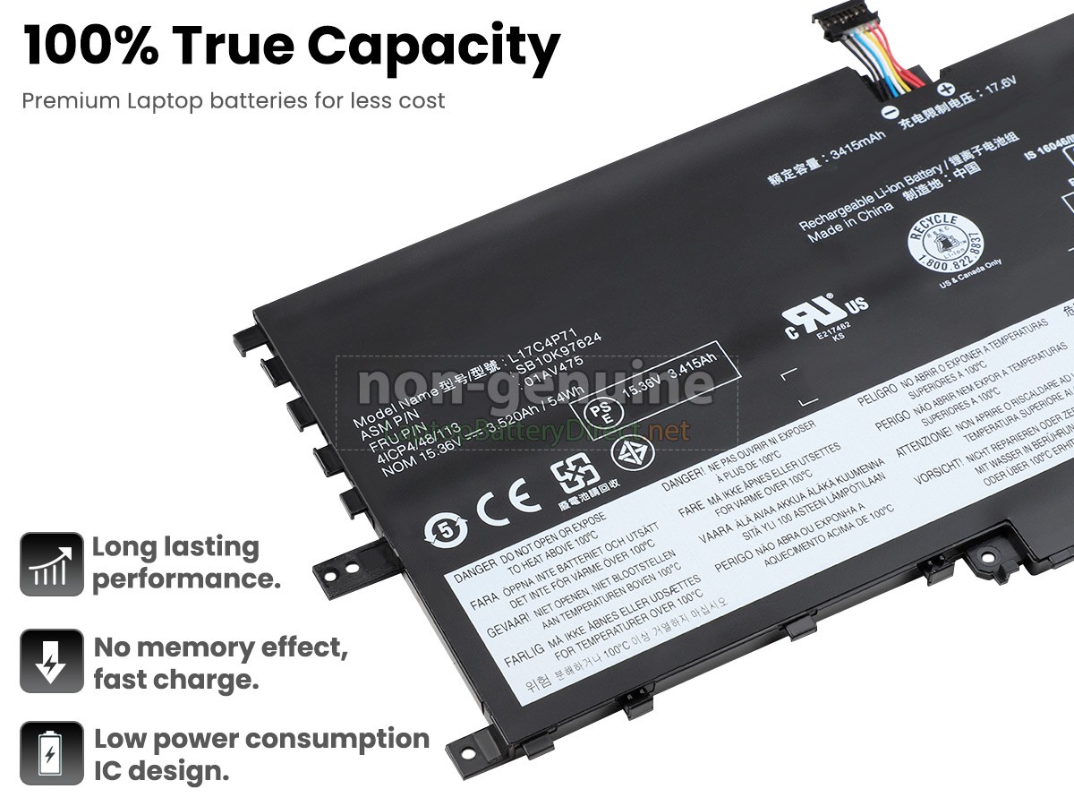 replacement Lenovo ThinkPad X1 YOGA 3RD GEN-20LD003HMD battery