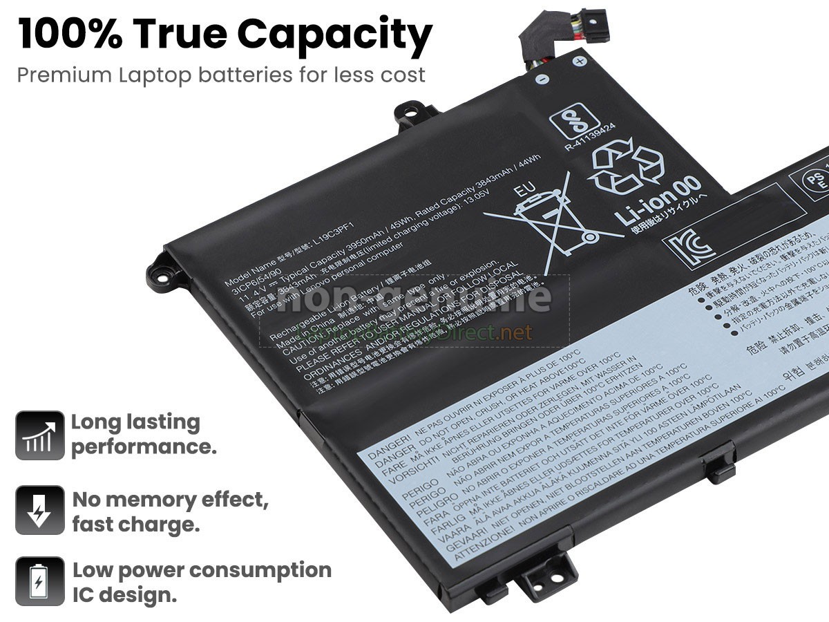 replacement Lenovo L19M3PF1 battery