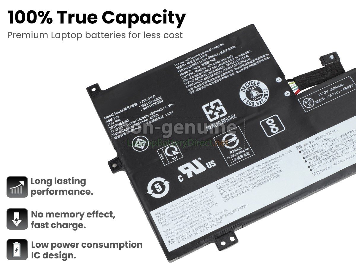 replacement Lenovo 100E Chromebook GEN 3-82J8 battery