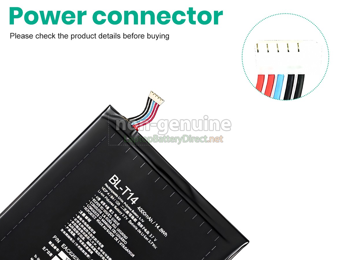 replacement LG G PAD 8.0 4G battery