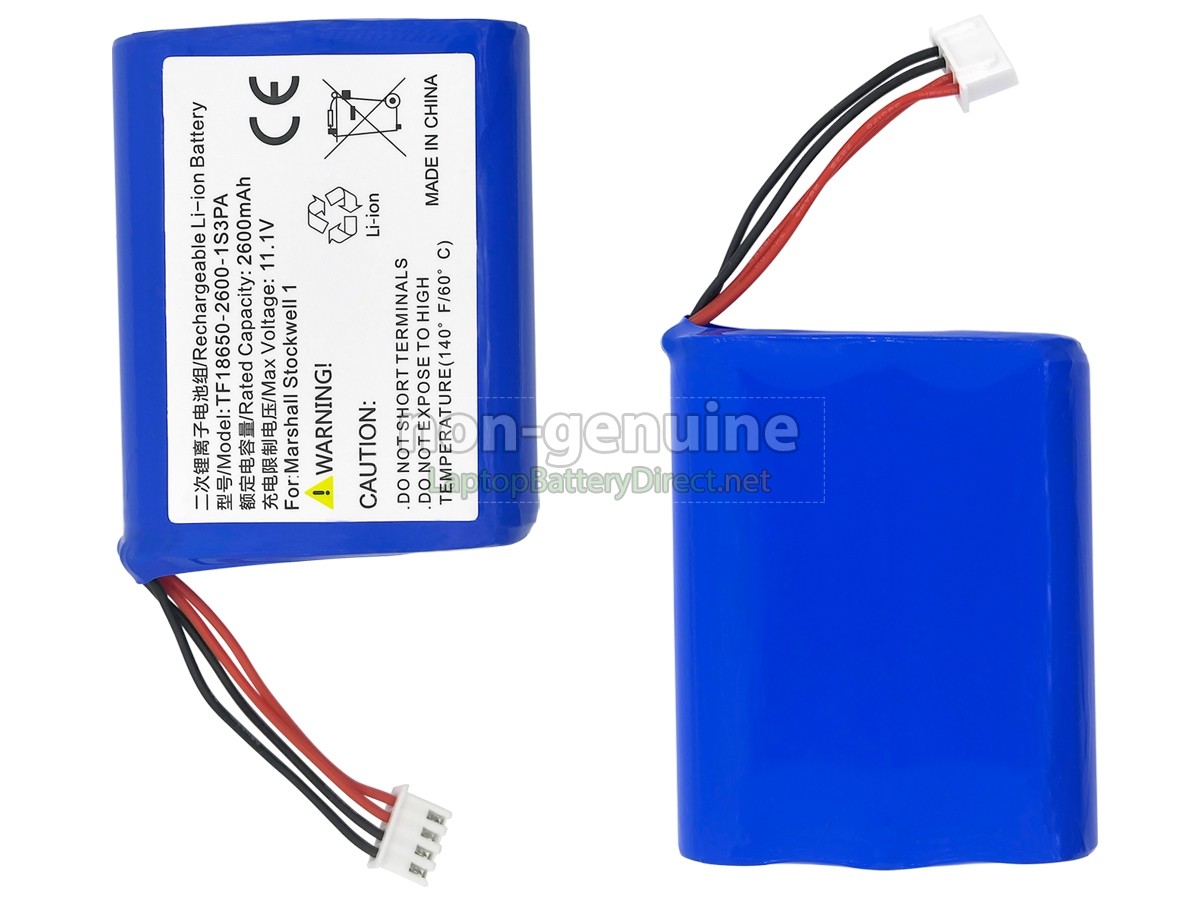 replacement Marshall TF18650-2600-1S3PA battery