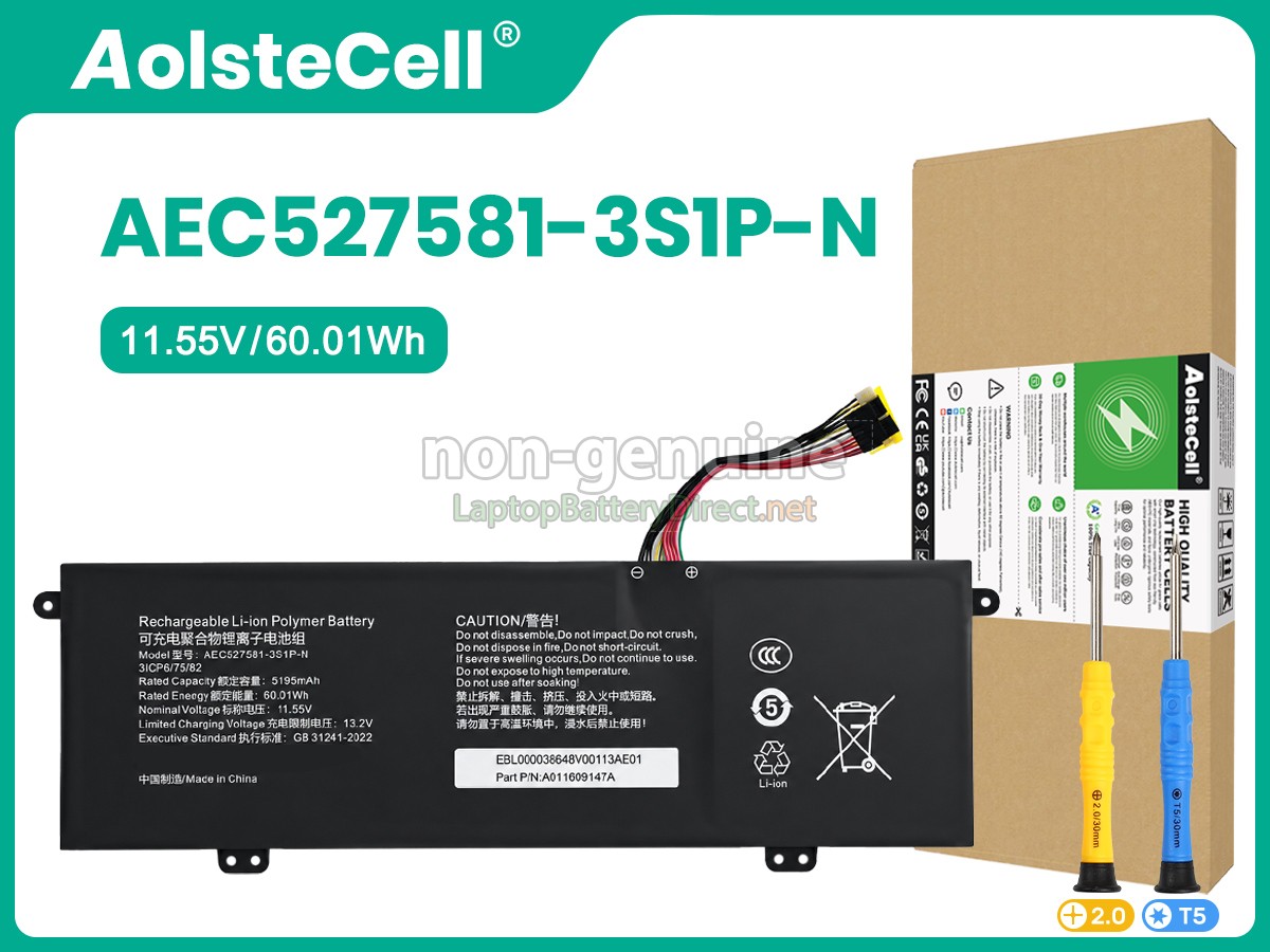 replacement Mechrevo 14 AIR 14A-7BB4U battery