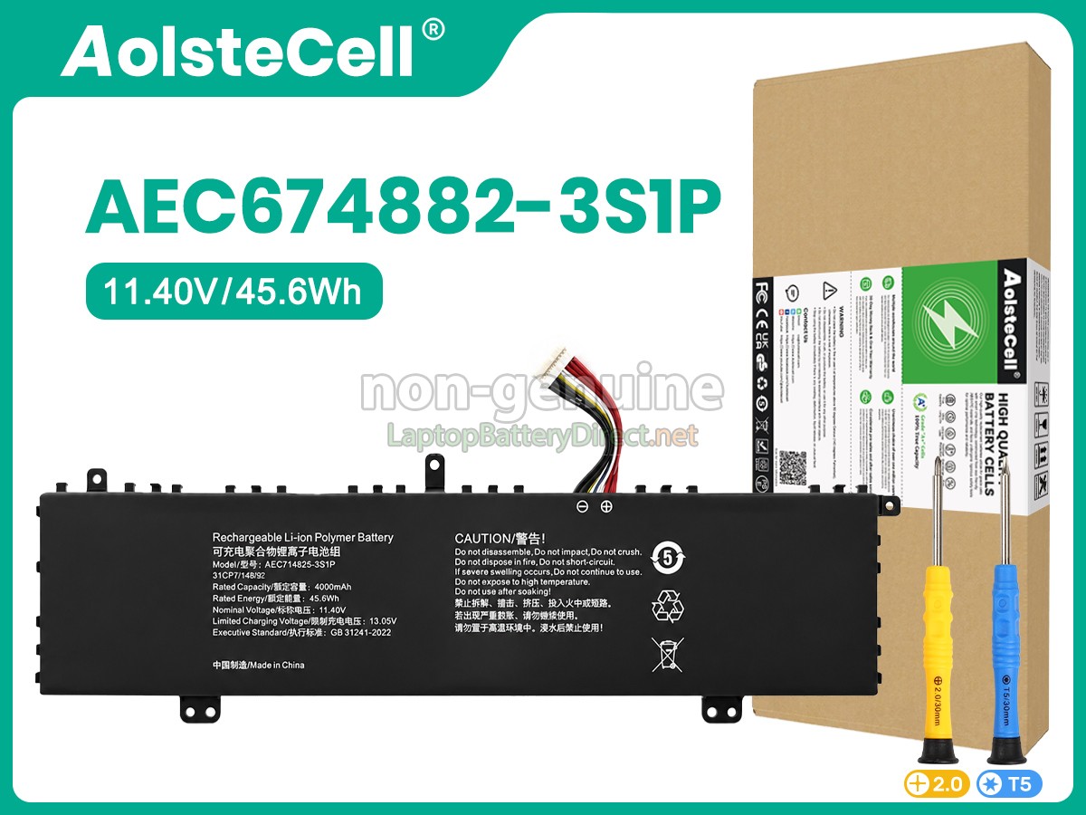 replacement Mechrevo AEC674882-3S1P battery