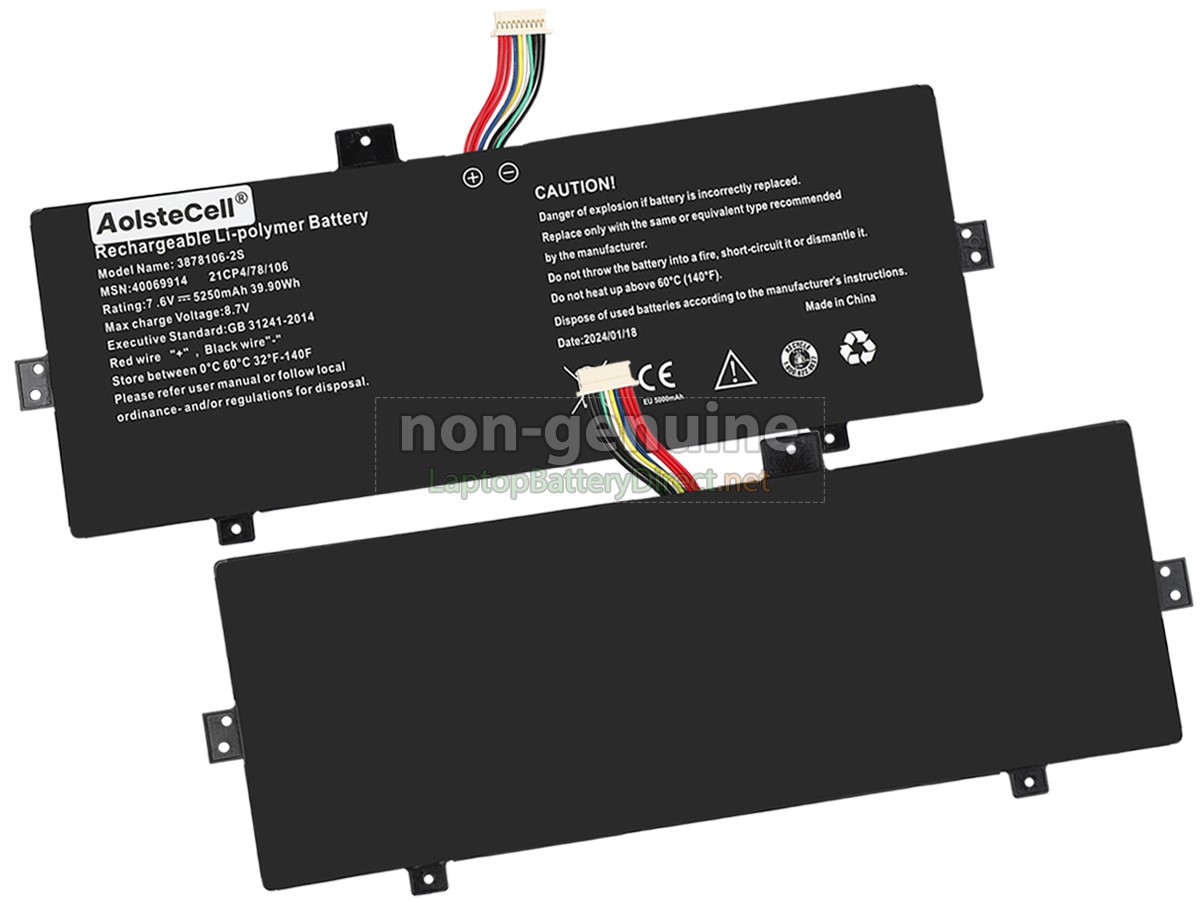 replacement Medion 3878106-2S battery