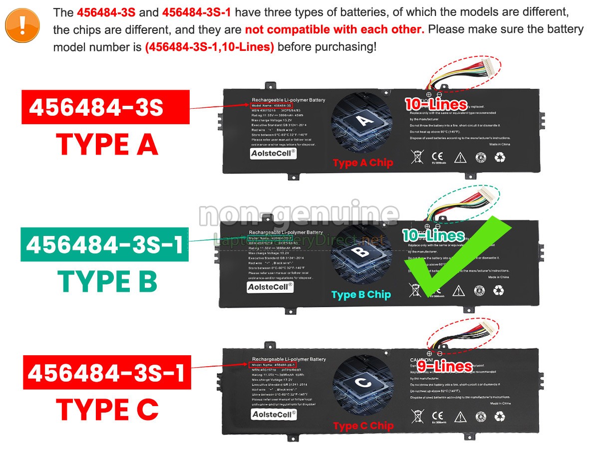 replacement Medion 456484-3S-1 battery
