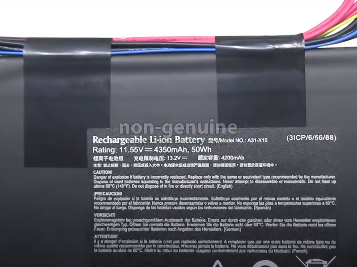 replacement Medion A31-X15 battery
