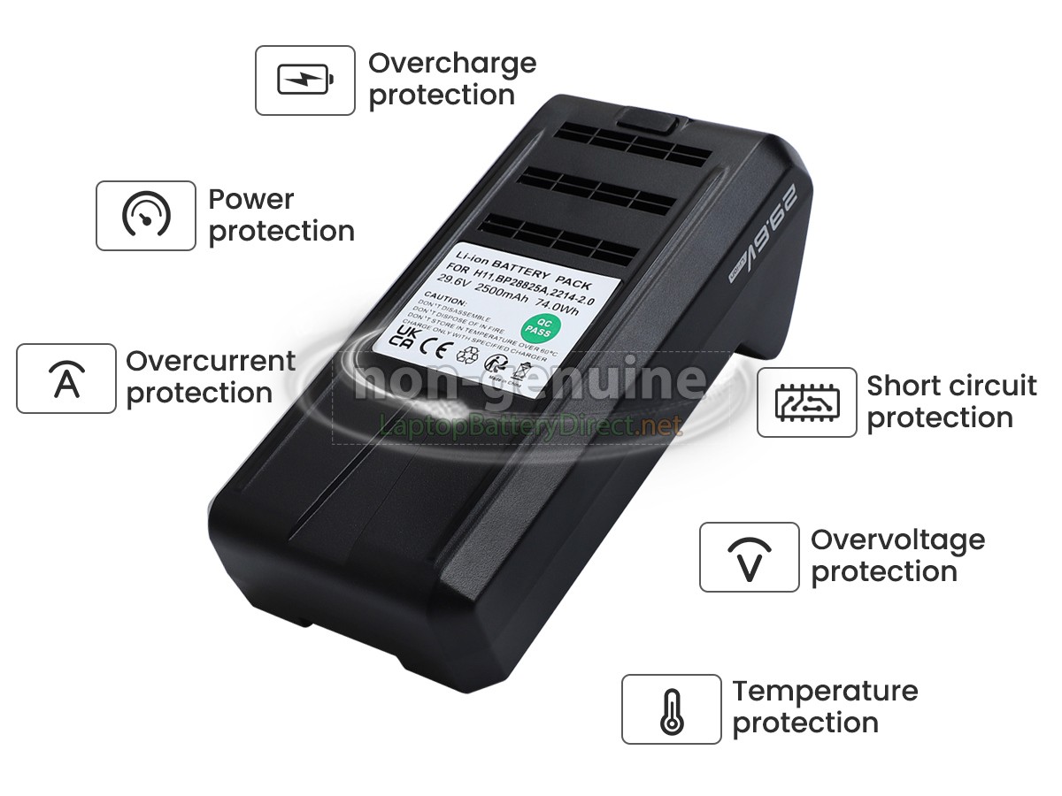 replacement Midea P7 FLEX battery
