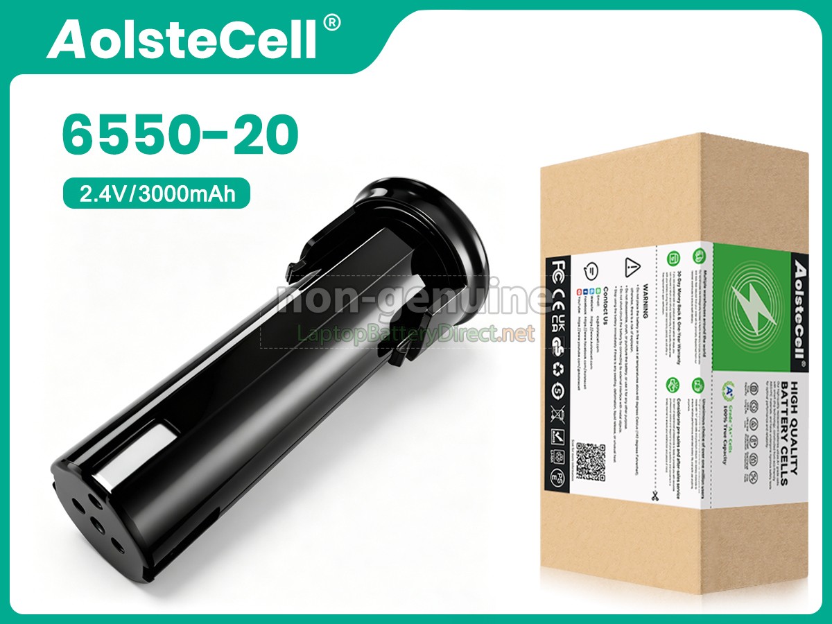 replacement Milwaukee 2_4V-6550-20 battery