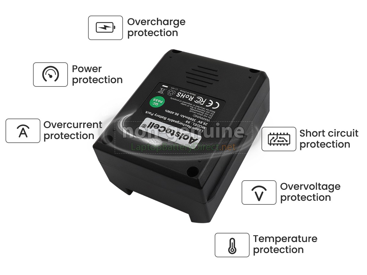 replacement Moosoo X8PRO battery