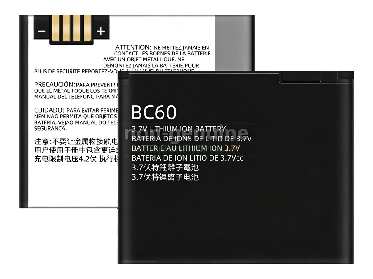 replacement Motorola BC60 battery