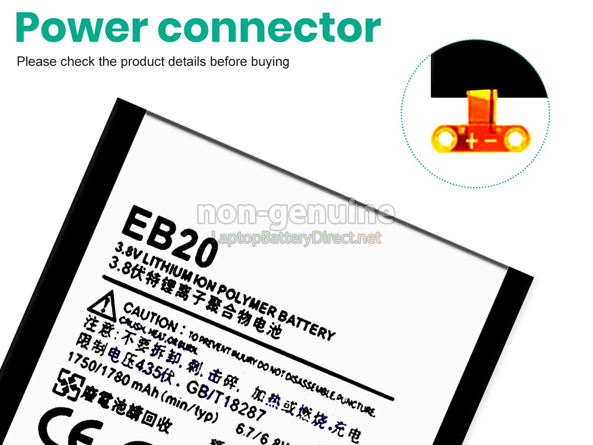 replacement Motorola EB20 battery