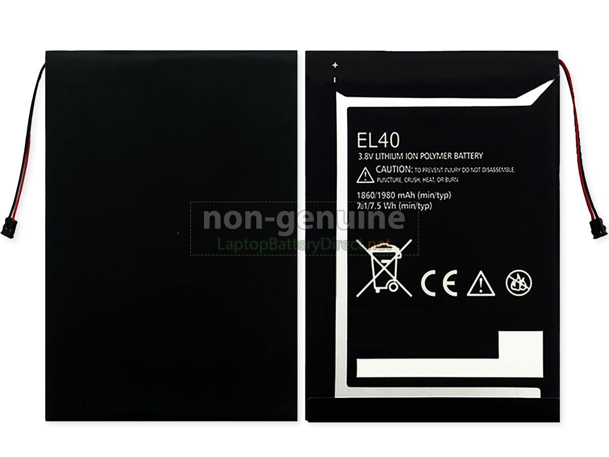 replacement Motorola EL40 battery